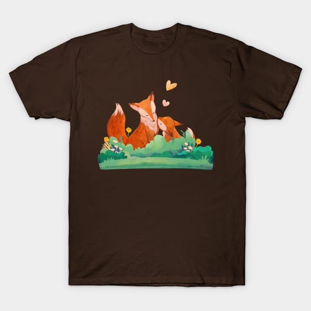 Mama fox loves big T-Shirt by AgnesTemplates